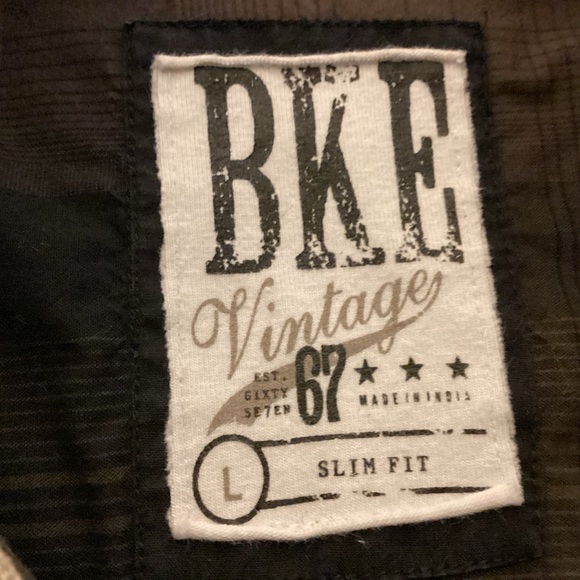 BKE Vintage 67 Mens snap button shirt Quality Goods size large - Picture 8 of 10